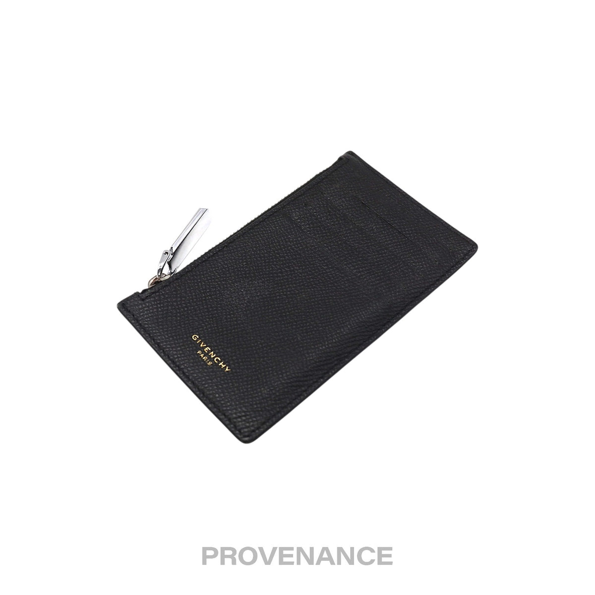 🔴 Givenchy Vertical Card Holder Wallet - Black Yellow