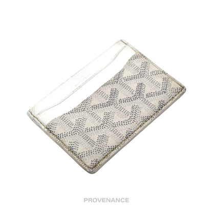 🔴 Goyard Saint Sulpice Card Holder - White Goyardine