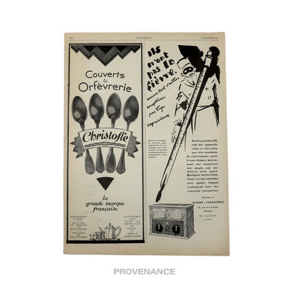 🔴 Hermes Antique Vintage Newsprint Ad - Happy Sporting Year