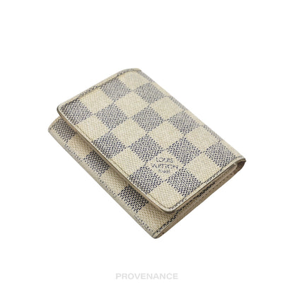🔴 Louis Vuitton Pocket Organizer Wallet - Damier Azur