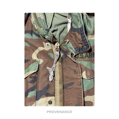 🔴 US ARMY M-65 FIELD JACKET - Camouflage S