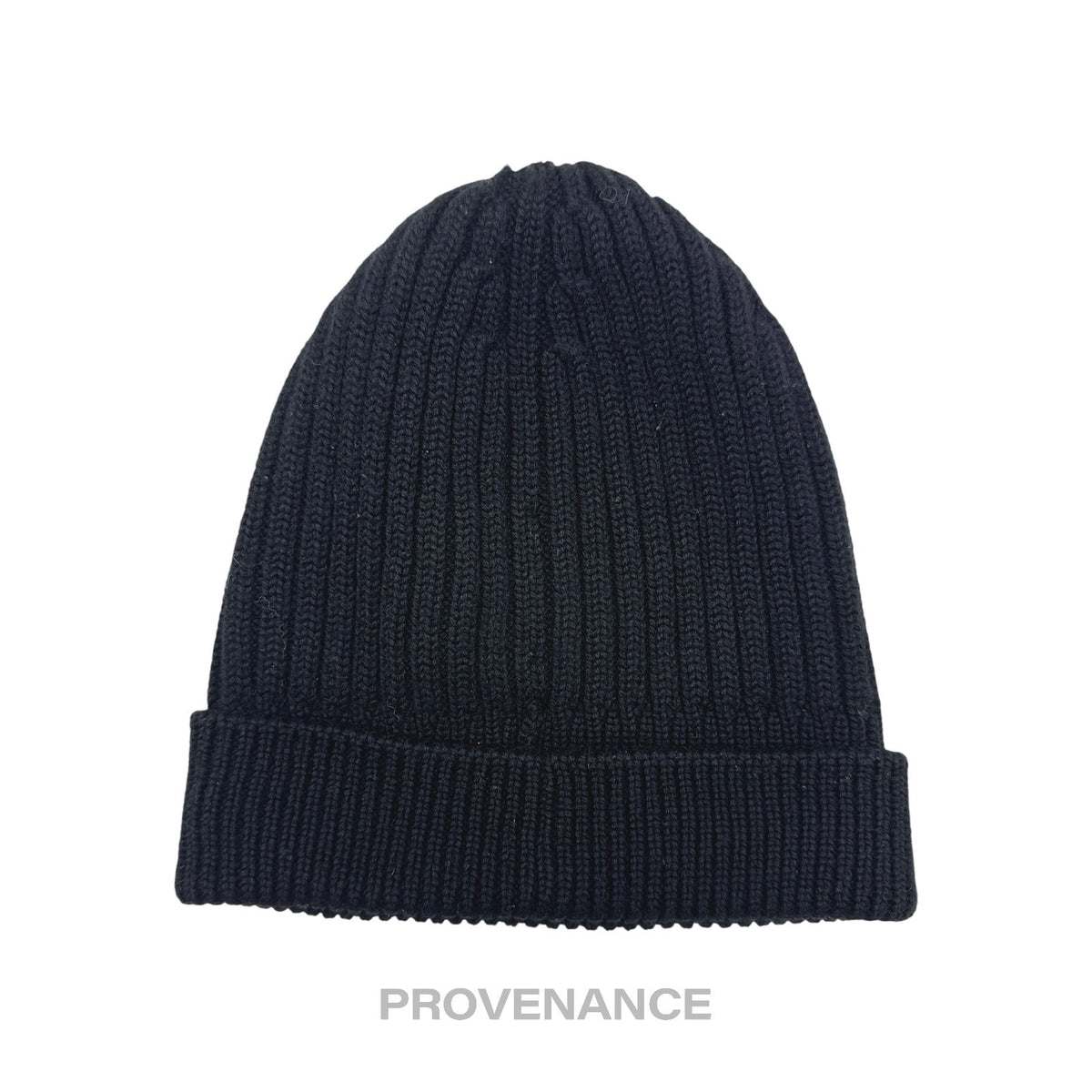 🔴 Moncler Grenoble Logo Knit Beanie Cap - Black