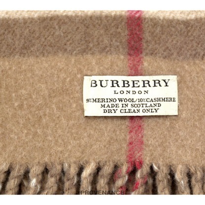 🔴  Burberry Scarf - Two-Tone Nova Check Merino Wool