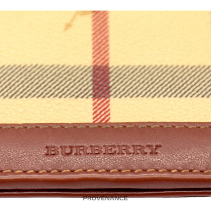 🔴 Burberry Long Wallet - Nova Check Brown