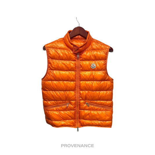 🔴 Moncler Gui Down Vest - Orange 2 M