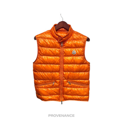 🔴 Moncler Gui Down Vest - Orange 2 M