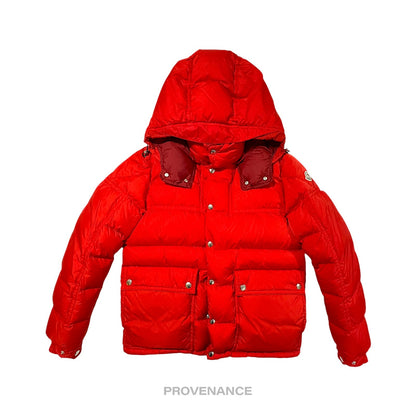 🔴 Moncler Brel Down Puffer Bomber Jacket Coat - Red 3 L