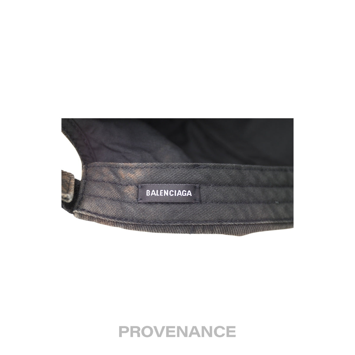 🔴  Balenciaga Embroidered Logo Cap - Archetype Washed Black