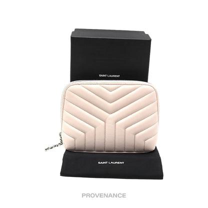 🔴 Saint Laurent YSL SLP Cosmetic Pouch Bag - Blush Leather