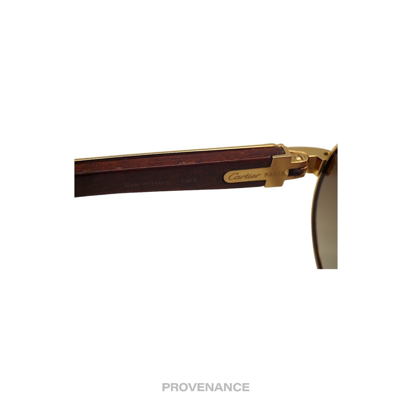 🔴 Cartier Giverny Sunglasses - Bubinga Gold Trinity Brown