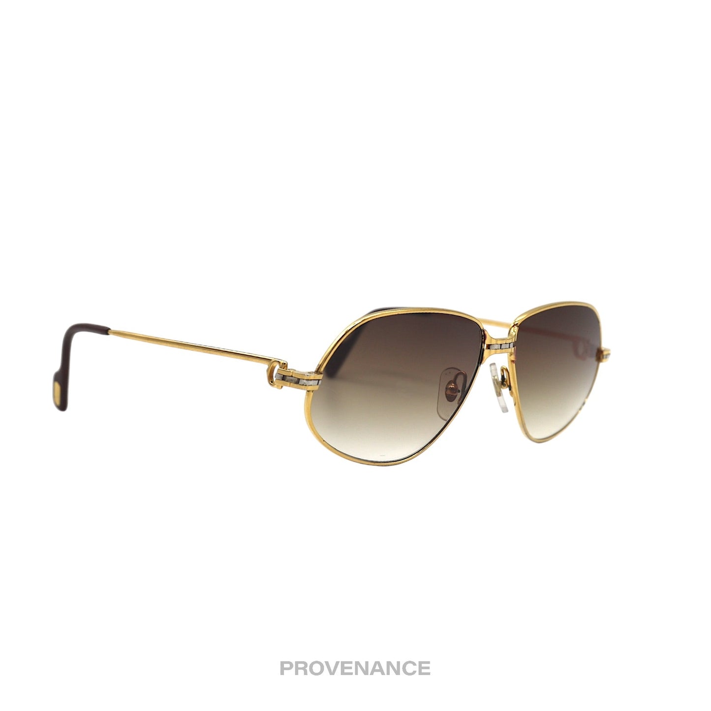 🔴 Cartier Panthere MM Sunglasses - Gold Brown 56