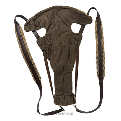 🔴 Gucci Baby Carrier - GG Canvas Monogram Brown