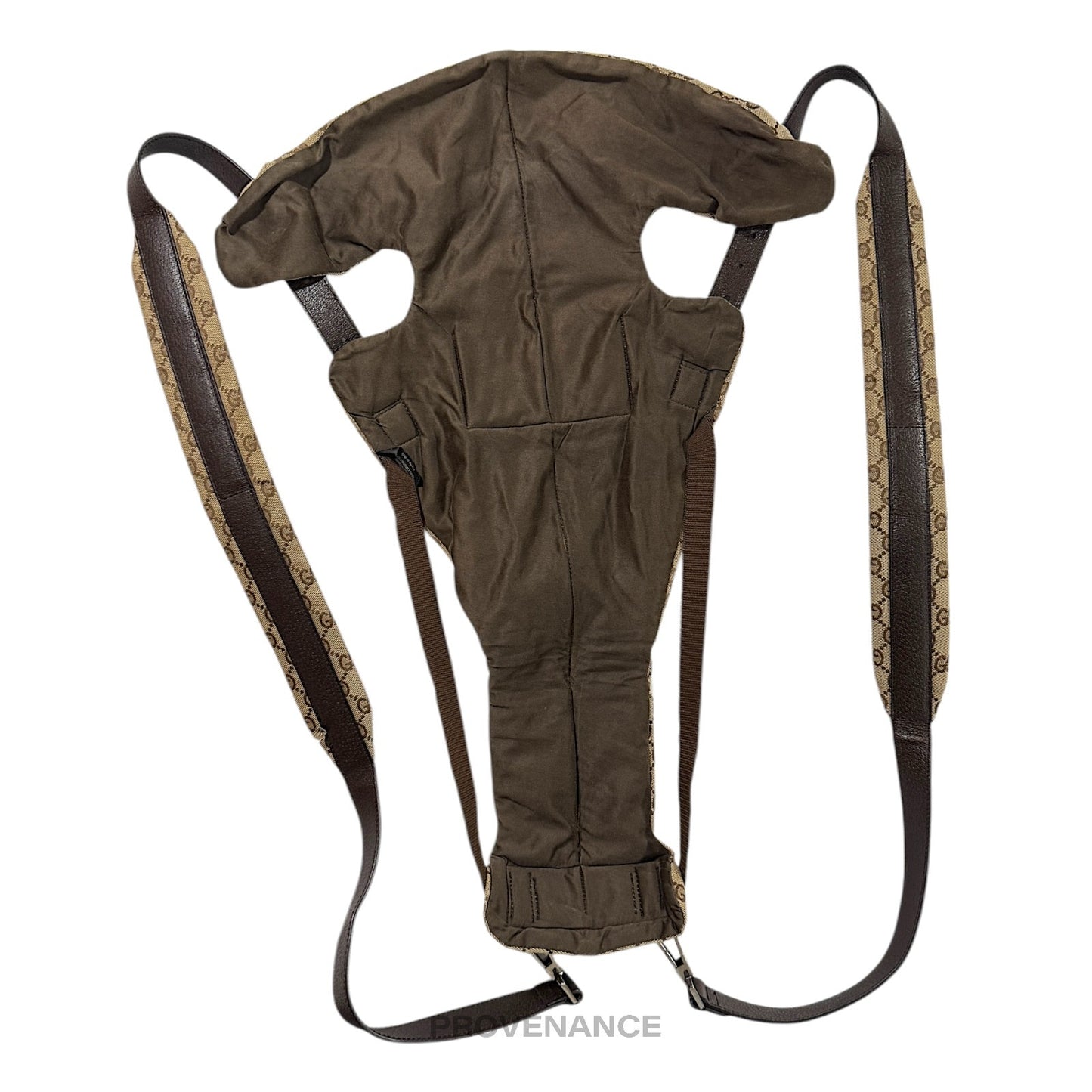 🔴 Gucci Baby Carrier - GG Canvas Monogram Brown