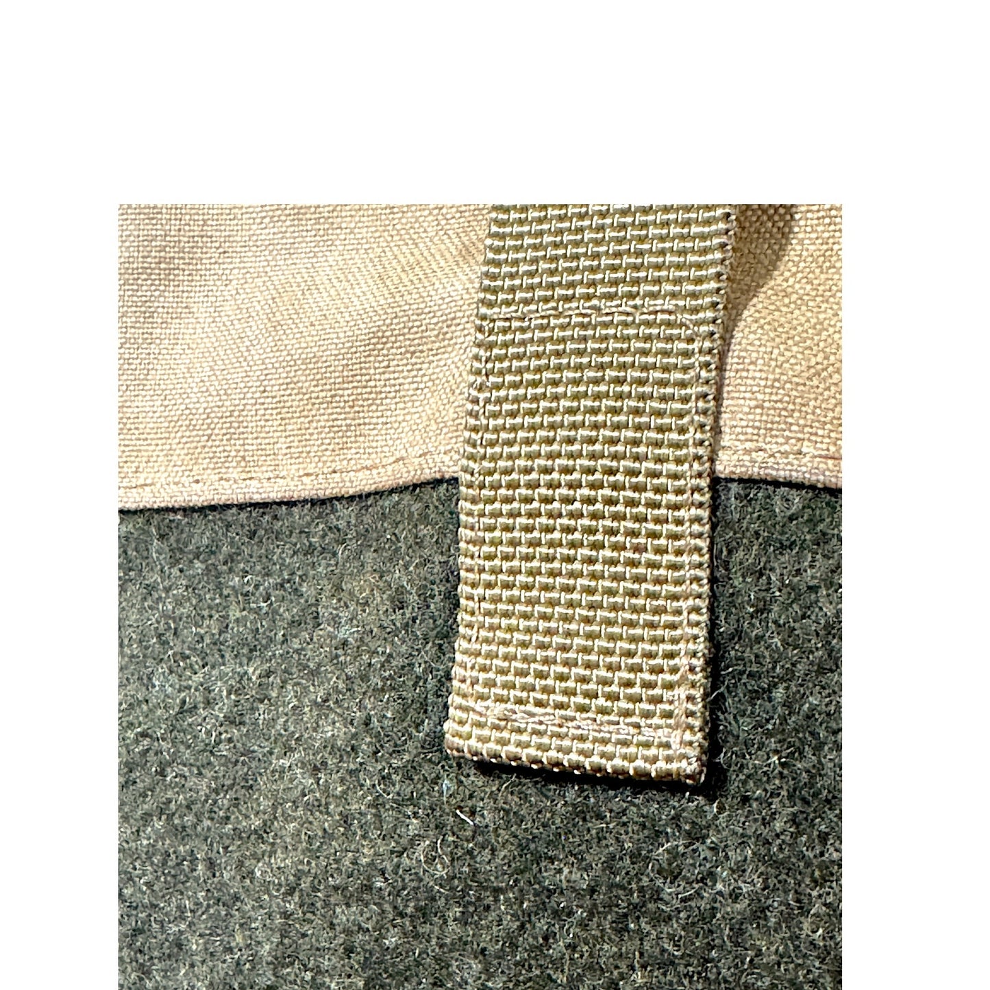 🔴 Filson Tin Cloth & Mackinaw Wool Tote Bag Tan Olive