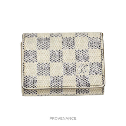 🔴 Louis Vuitton Pocket Organizer Wallet - Damier Azur