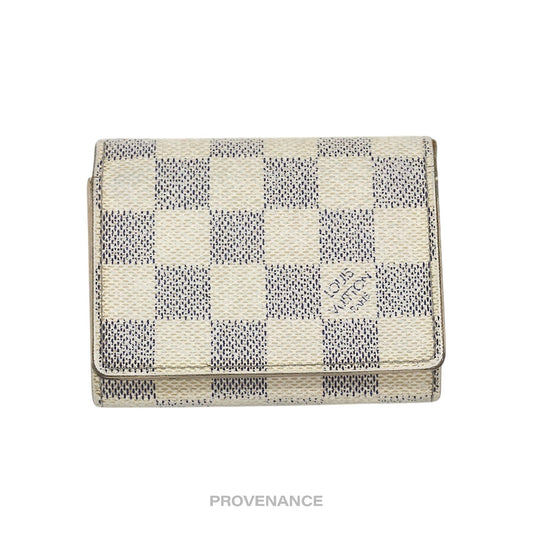 🔴 Louis Vuitton Pocket Organizer Wallet - Damier Azur