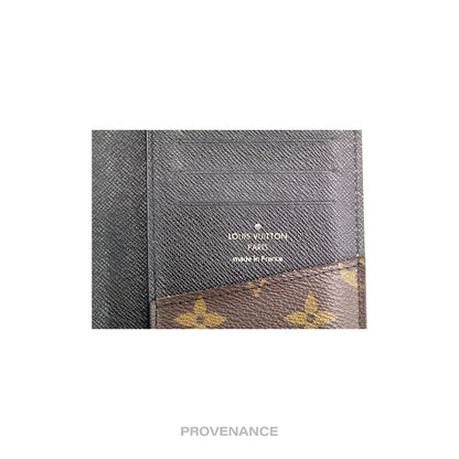 🔴 Louis Vuitton Tanon Long Wallet - Monogram Macassar