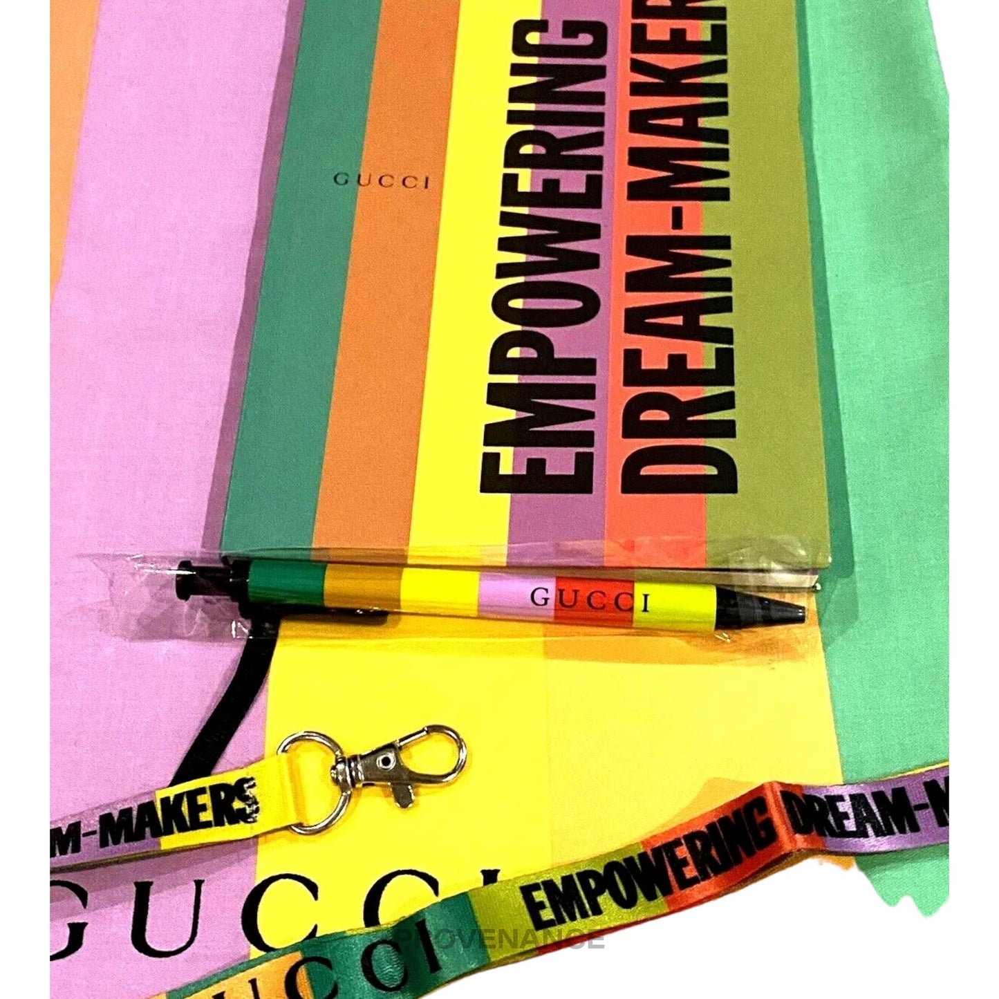 🔴 Gucci Dream Makers Tote Bag Kit Pen Notebook - Multicolor