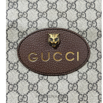 🔴 Gucci Neo Vintage Drawstring Tote Backpack - GG Canvas