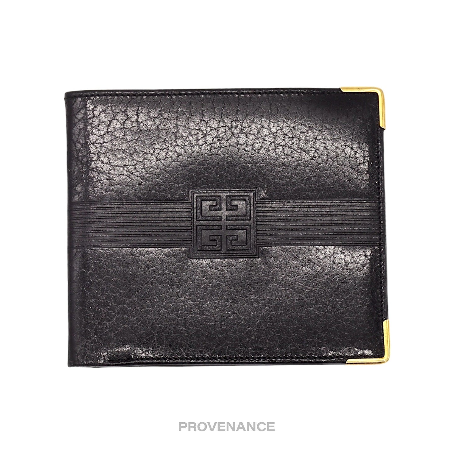 🔴 Givenchy Bifold Wallet - Black Leather