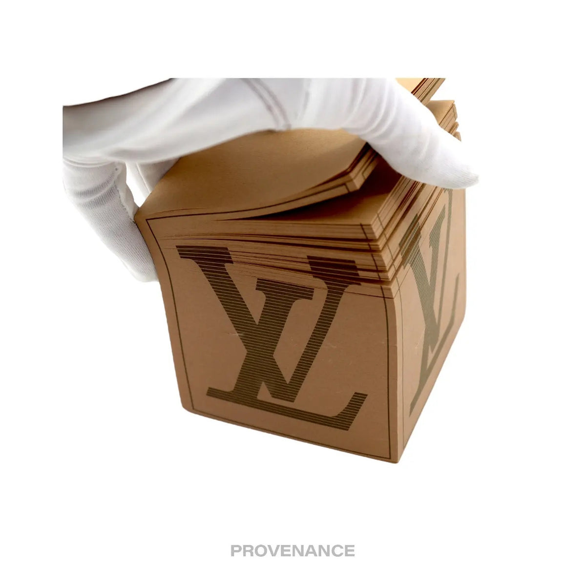 🔴 Louis Vuitton Monogram Desk Sticky Note Pad - Brown