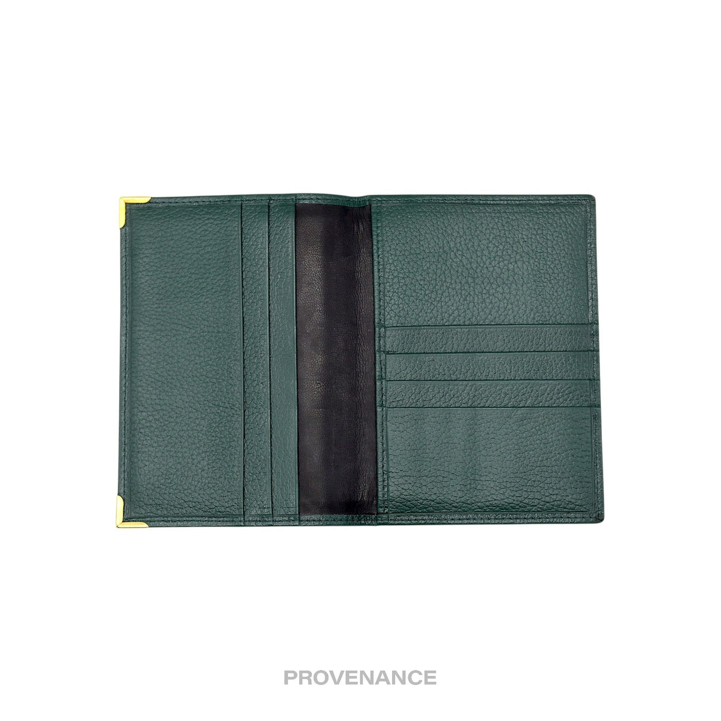 🔴 Rolex Crown Passport Wallet - Forest Green Leather