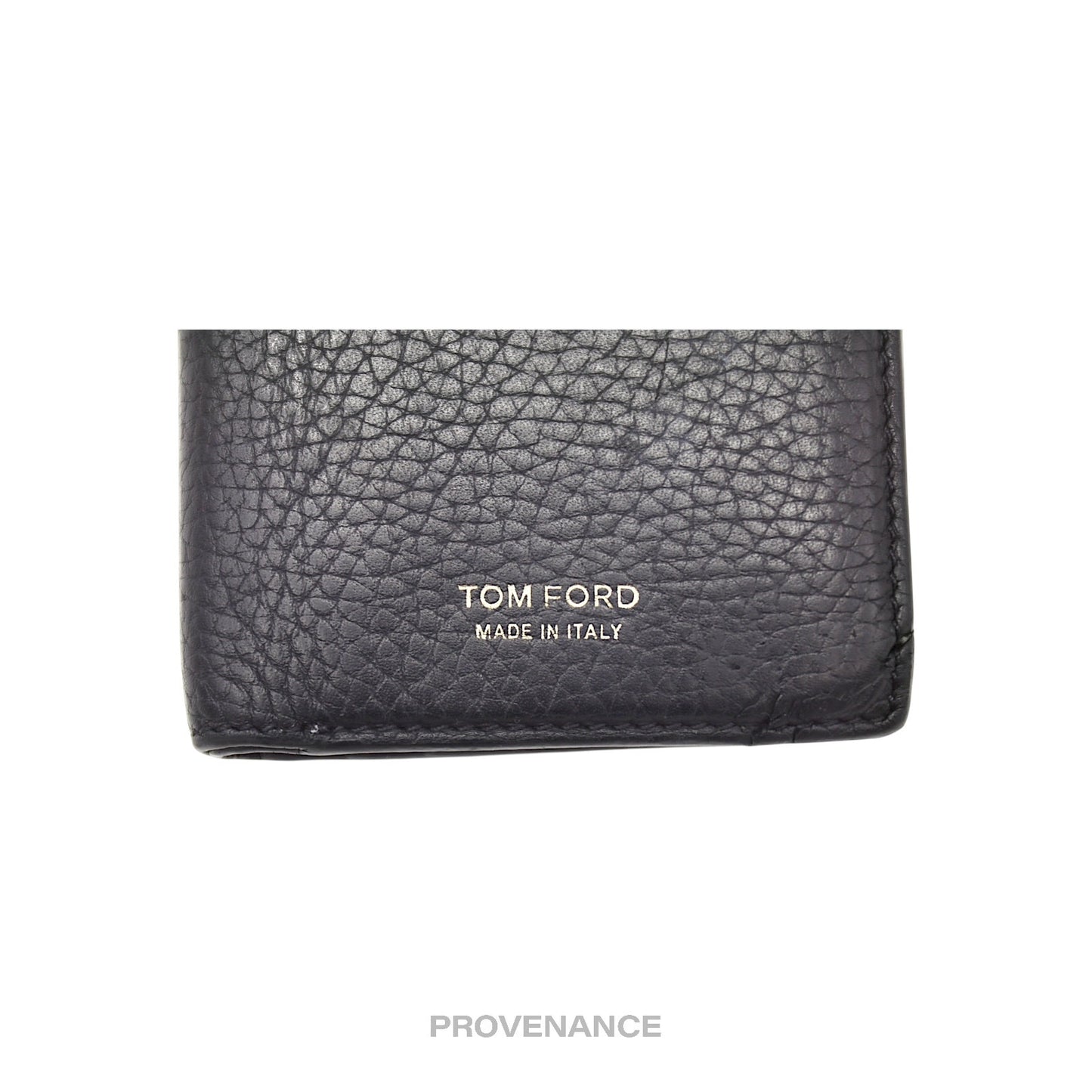 🔴 Tom Ford Pocket Organizer Card Wallet - Black Leather