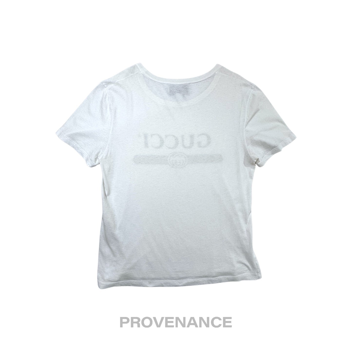 🔴 Gucci GG Signature Web Vintage Logo T-Shirt - White S