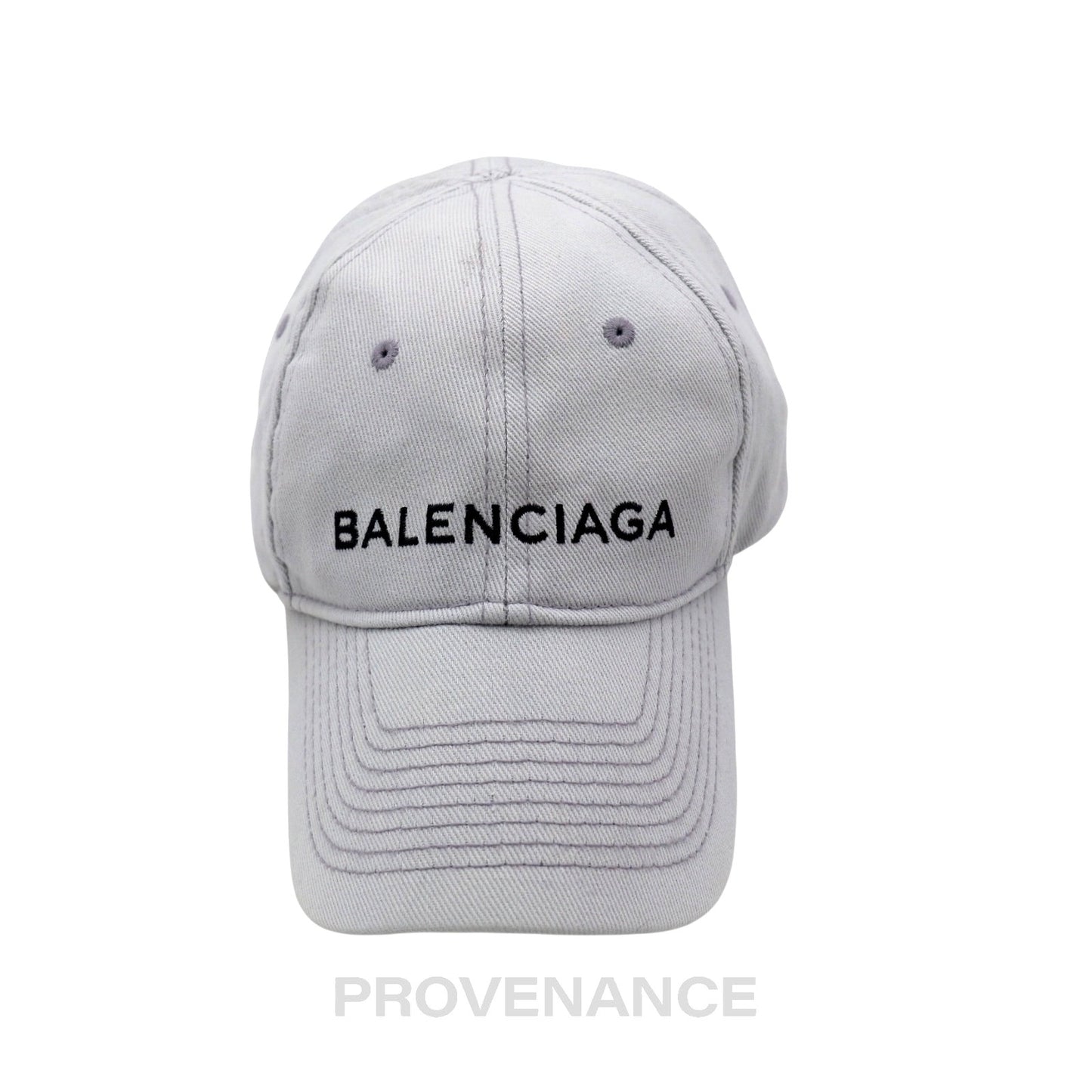 🔴  Balenciaga Embroidered Logo Cap - Grey