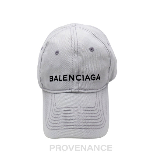 🔴  Balenciaga Embroidered Logo Cap - Grey
