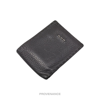 🔴 Fendi Selleria Horizontal Wallet - Charcoal Roman Leather