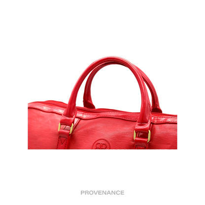 🔴 Balenciaga X Dunlop Clamshell Travel Bag - Red