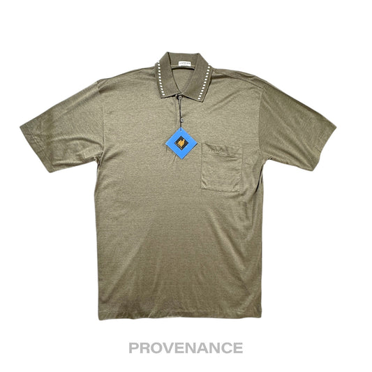 🔴 Lanvin Logo Polo Shirt - Khaki