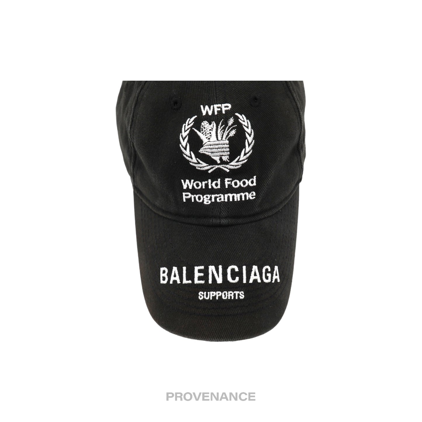 🔴 Balenciaga WFP World Food Programme Cap - Washed Black