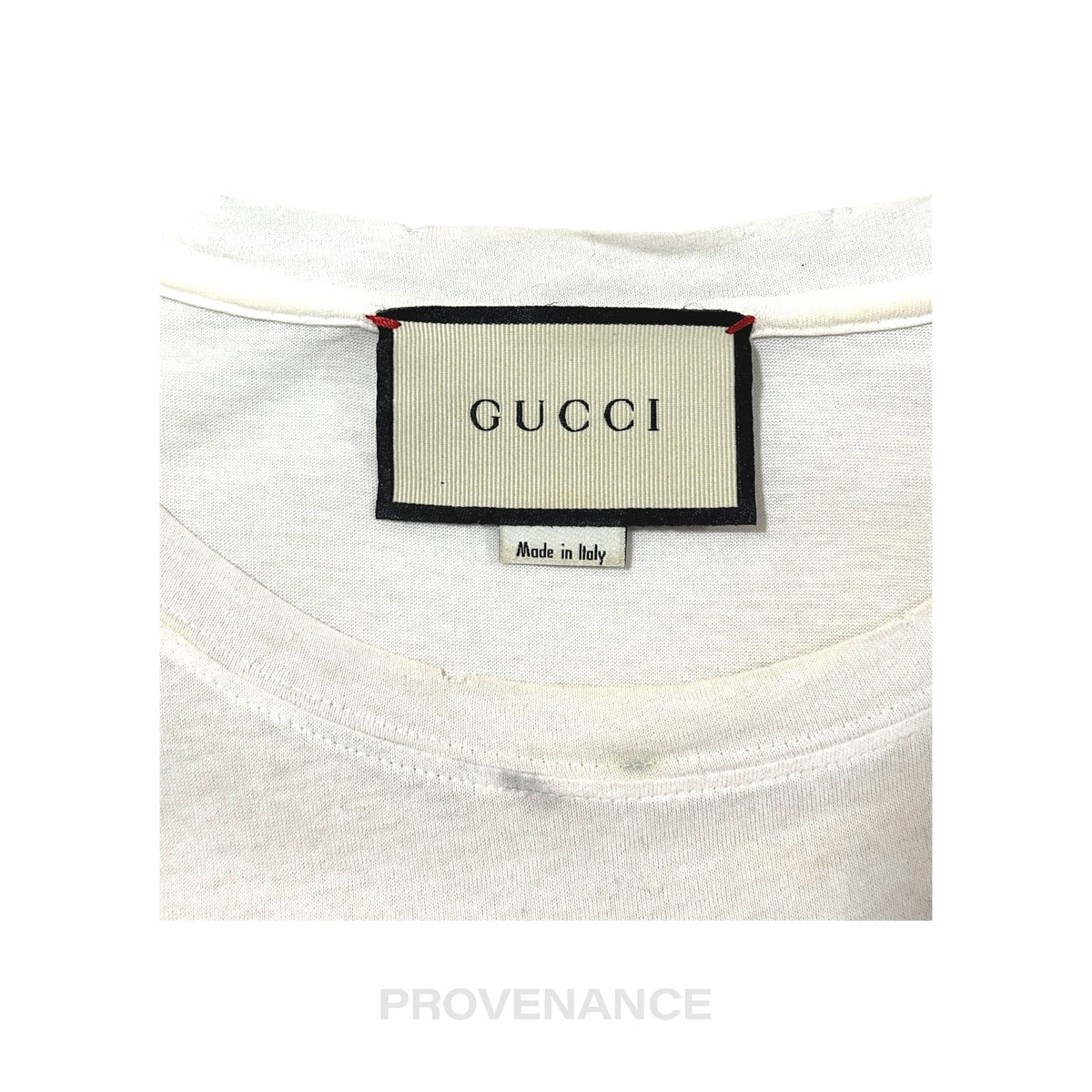 🔴 Gucci GG  Vintage Logo T-Shirt - Tie Dye White  S
