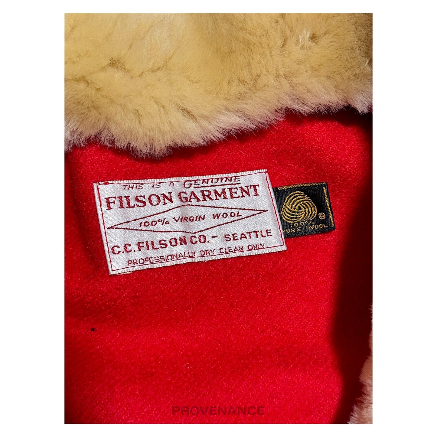 🔴 Filson Wool Packer Coat - Mackinaw Wool  Red - 38 S