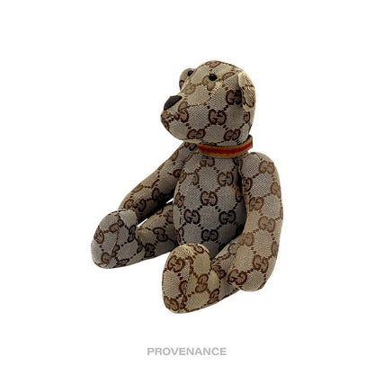 🔴 Gucci Teddy Bear - GG Canvas Tan