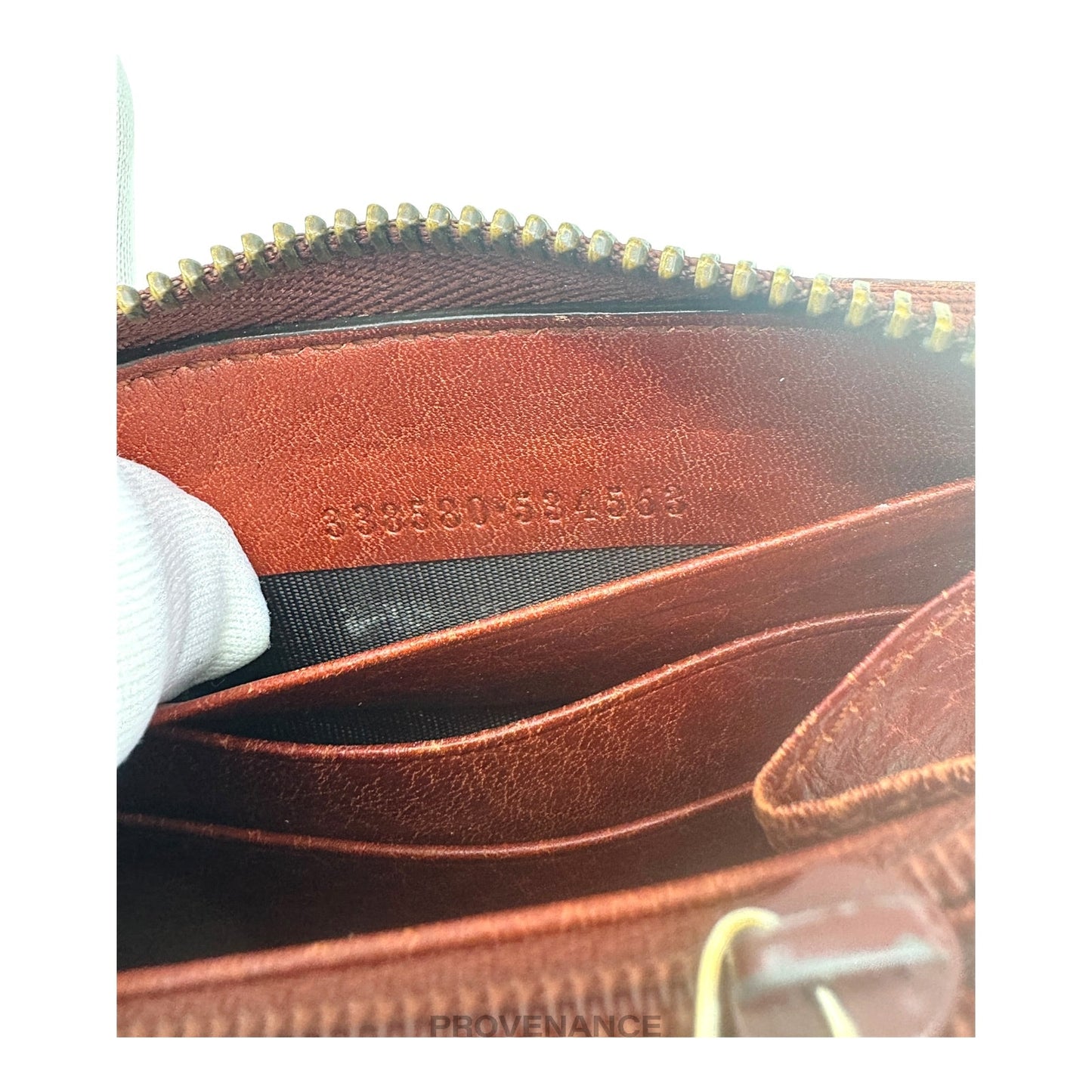 🔴 Gucci Long Zip Wallet - GG Supreme Orange