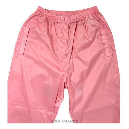 🔴 Balencigaa Sports Logo Nylon Tracksuit Set - Pink L
