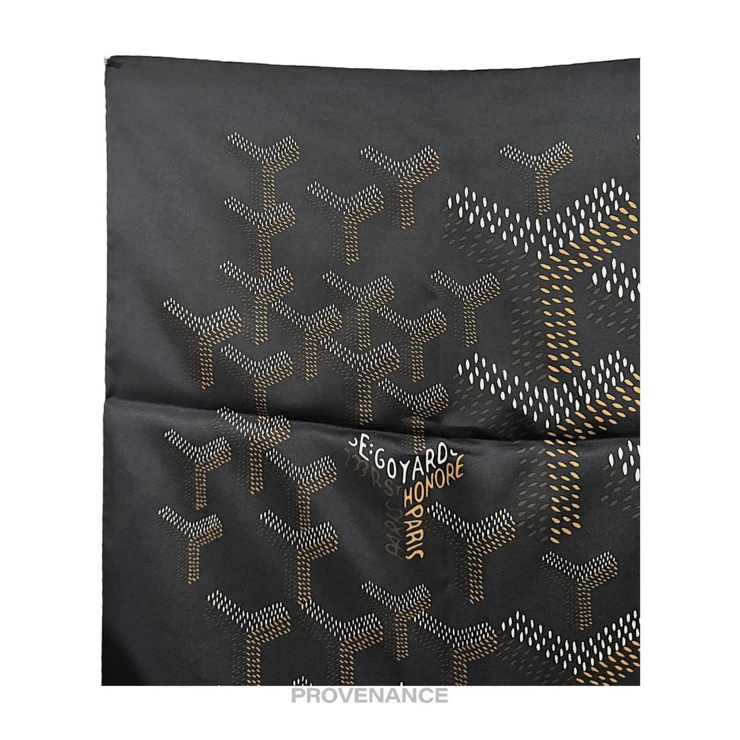 🔴 Goyard Scarf - Black Tan