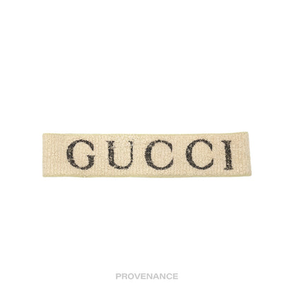 🔴 Gucci Logo Headband - Off-White