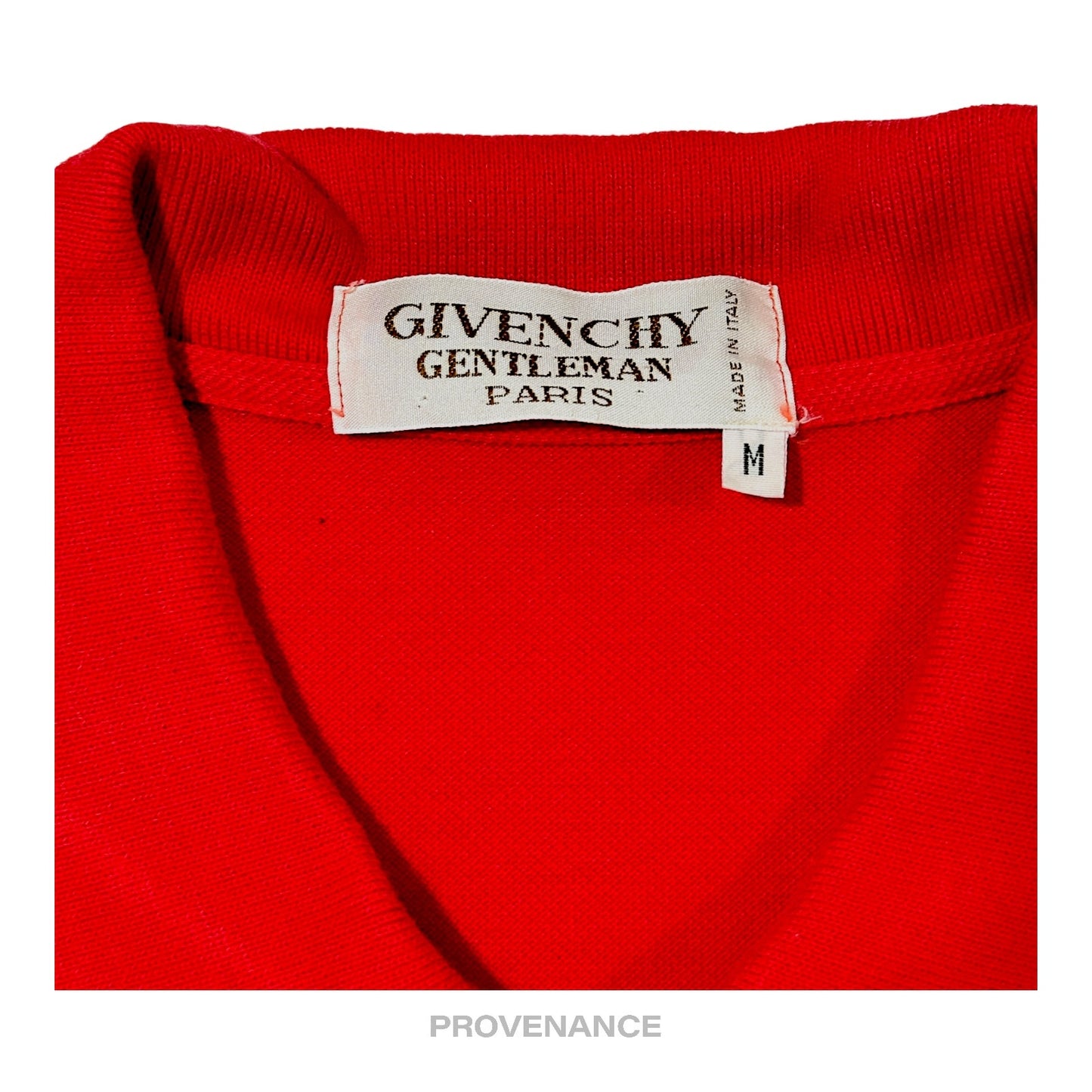 🔴 Givenchy Embroidered  Sailboat Logo Polo Shirt - Red M