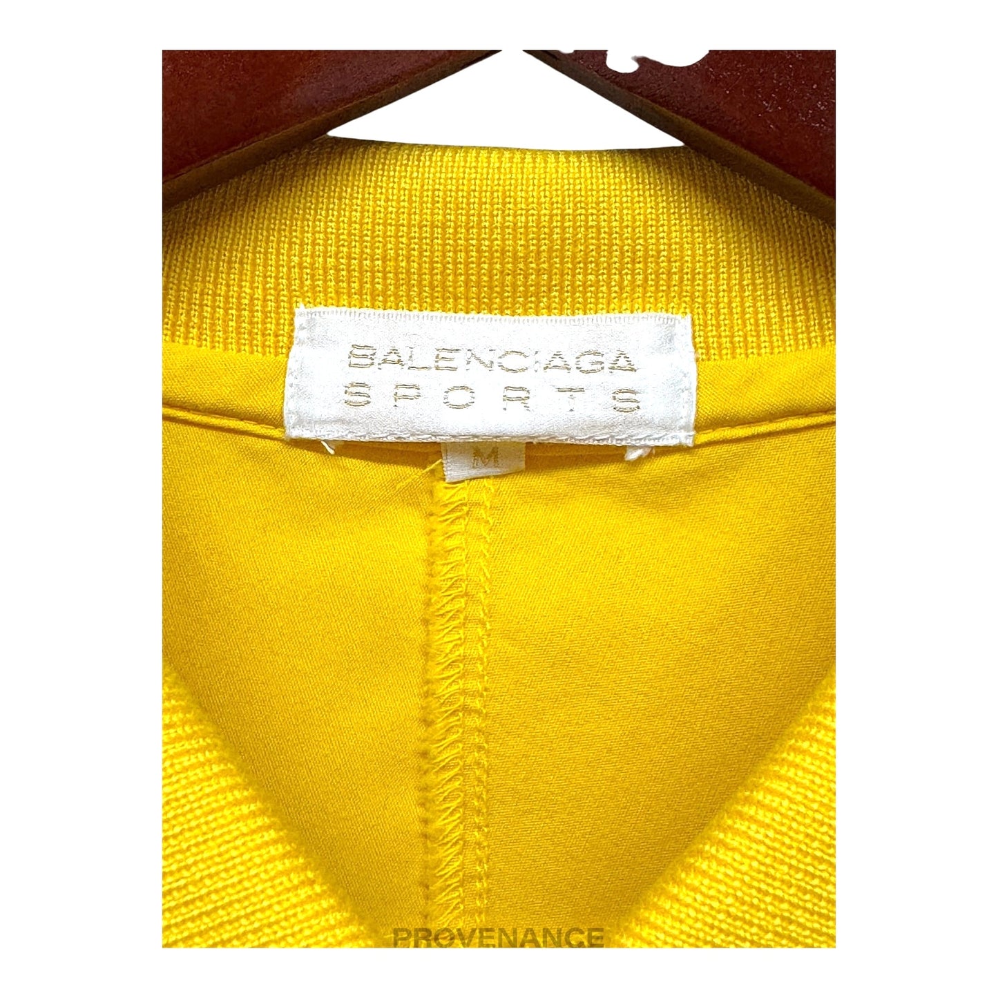 🔴 Balenciaga Sports Embroidered Bowling Shirt - Yellow M