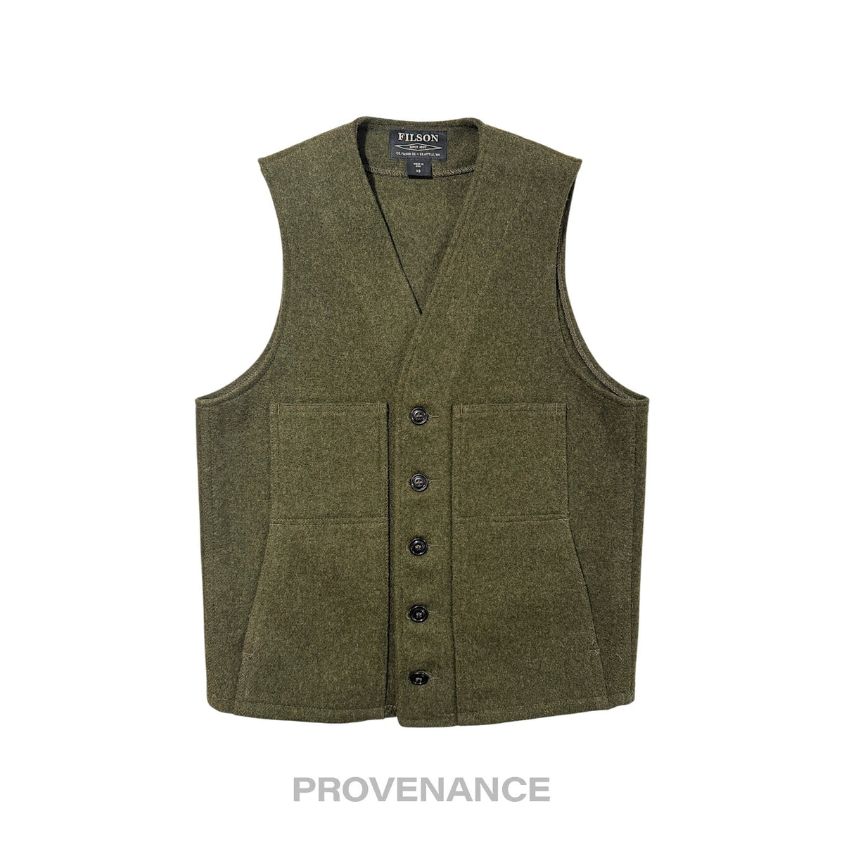 🔴  Filson Mackinaw Wool Vest - Forest Green XS