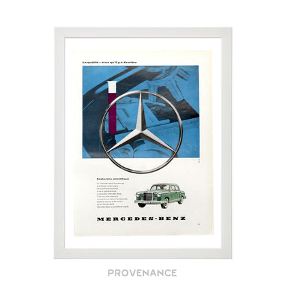 🔴 Mercedes-Benz Antique Vintage Newsprint Ad - Star Car