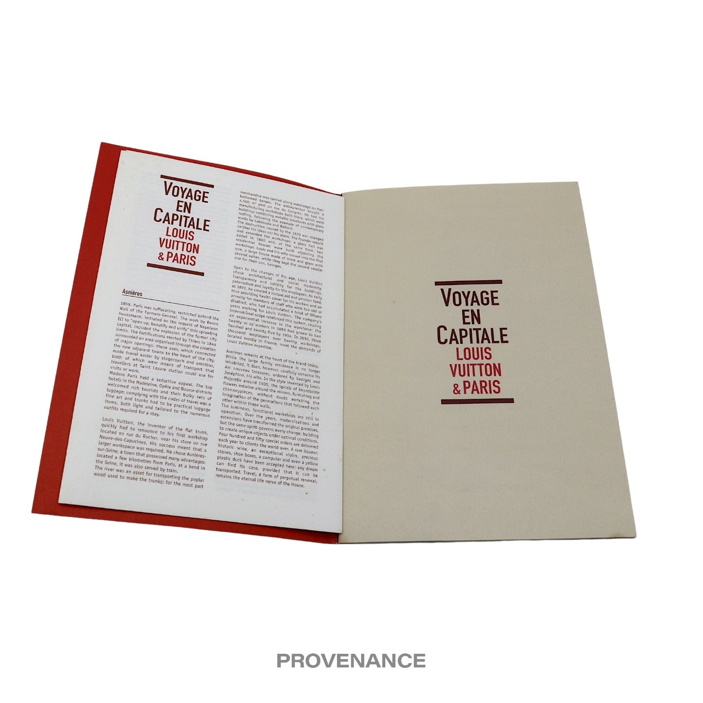 🔴 Louis Vuitton Vintage ''VOYAGE EN CAPITALE'' Book