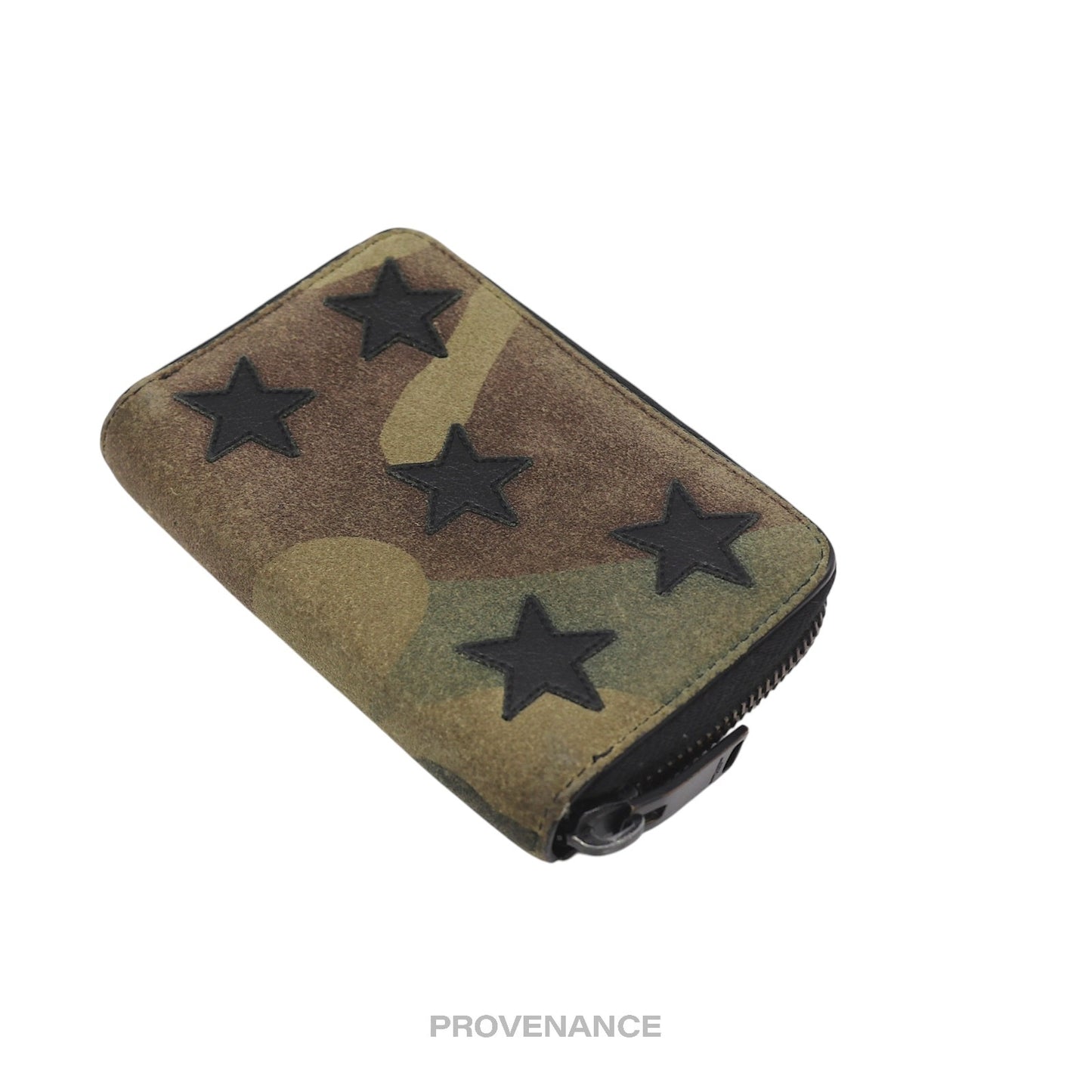 🔴 Saint Laurent Paris SLP 6 Key Wallet - Camouflage Stars