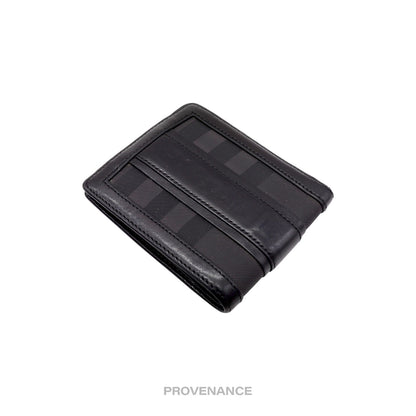 🔴 Burberry Bifold Wallet -  London Check Black Charcoal