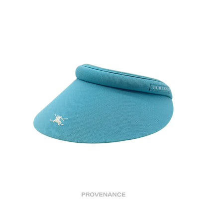 🔴 Burberry Golf Knight Logo Visor - Sky Blue Nova Check
