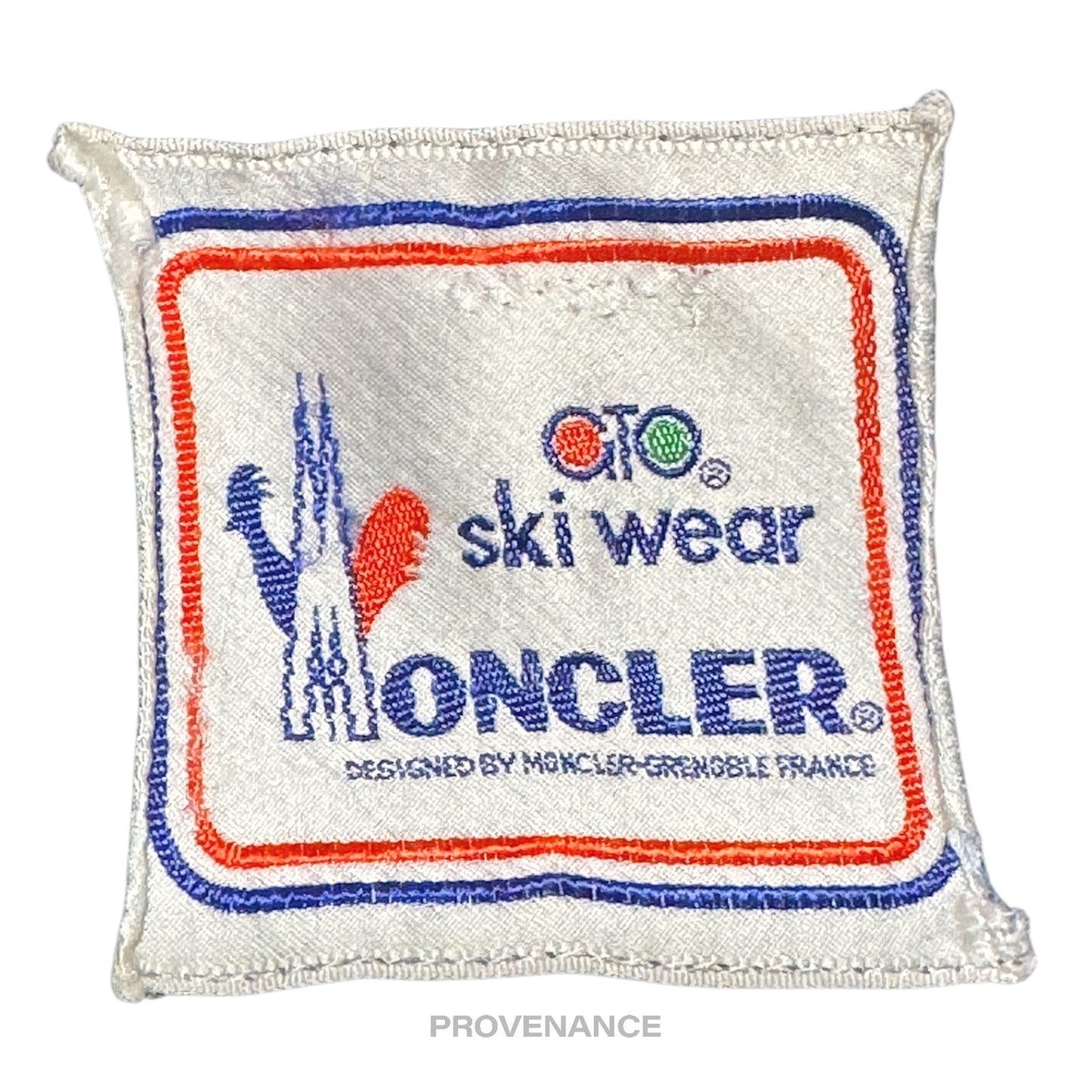 🔴 Moncler Light Ski Jacket - Blue Grenoble Logo Yellow Red